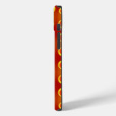 Retroorange 1970 Case-Mate iPhone hülle (Rückseite / Links)