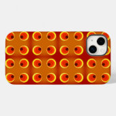 Retroorange 1970 Case-Mate iPhone hülle (Rückseite (Horizontal))
