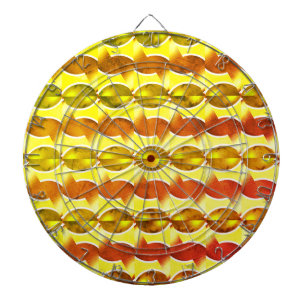 Retroorange 1970 dartscheibe