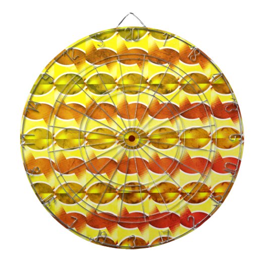 Retroorange 1970 dartscheibe (vorne)