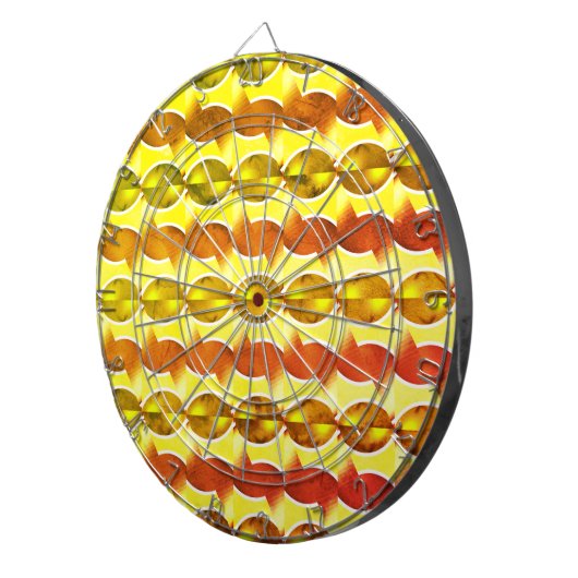 Retroorange 1970 dartscheibe (Vorderseite rechts)