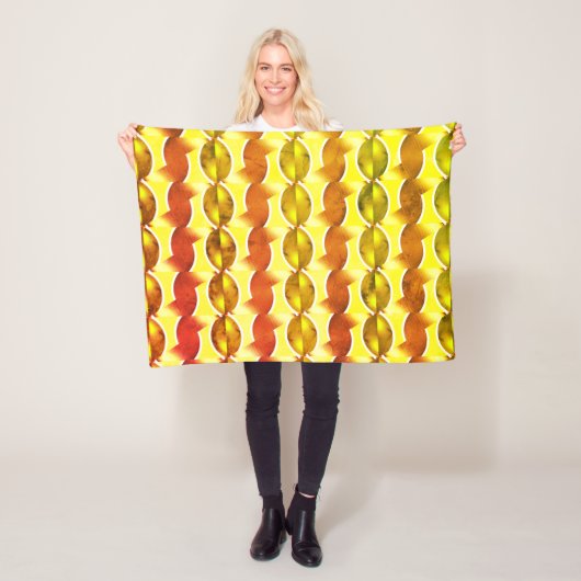 Retroorange 1970 fleecedecke (Beispiel)