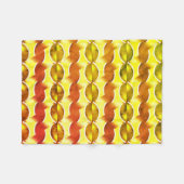 Retroorange 1970 fleecedecke (Vorderseite (Horizontal))