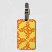 Retroorange 1970 gepäckanhänger (Vorderseite Vertikal)