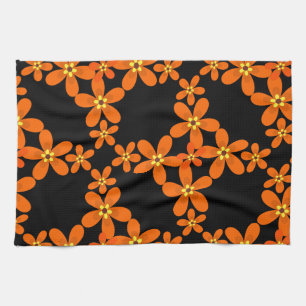 Retroorange 1970 geschirrtuch