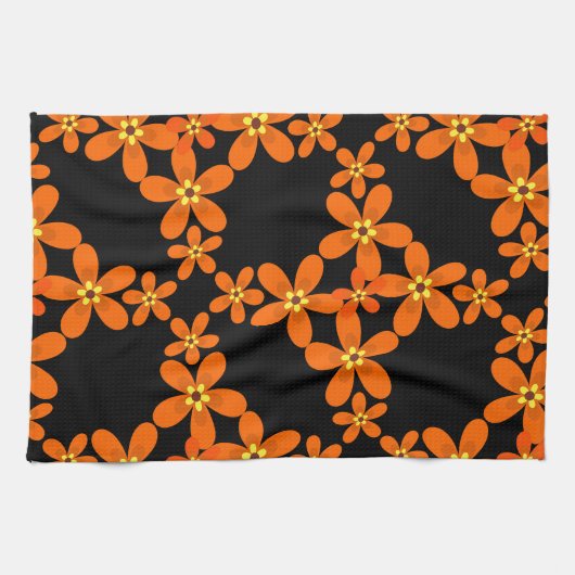 Retroorange 1970 geschirrtuch (Horizontal)