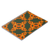 Retroorange 1970 notizblock (Linke Seite)