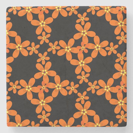 Retroorange 1970 steinuntersetzer (Vorderseite)
