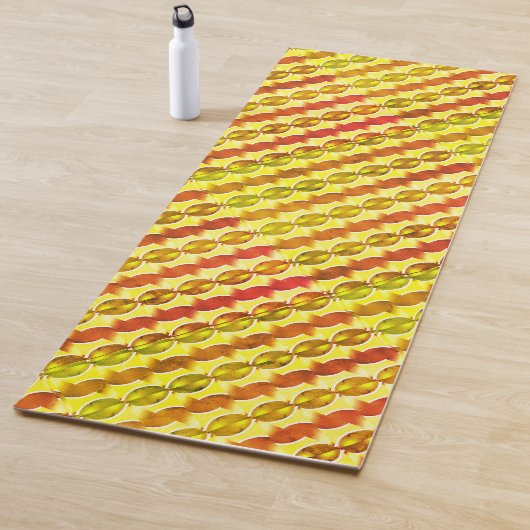 Retroorange 1970 yogamatte (Beispiel)