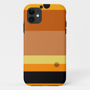 Retroorange, gelb, schwarze Streifen Nahtlose Punk Case-Mate iPhone Hülle