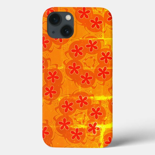 Retroorange, rot 1970 Case-Mate iPhone hülle (Rückseite)