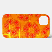 Retroorange, rot 1970 Case-Mate iPhone hülle (Rückseite (Horizontal))