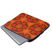 Retroorange, rot 1970 laptopschutzhülle (Vorne Knopf)