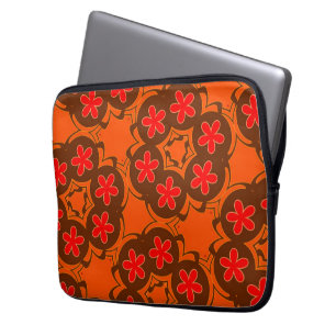 Retroorange, rot 1970 laptopschutzhülle
