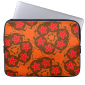 Retroorange, rot 1970 laptopschutzhülle (Vorderseite)