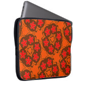 Retroorange, rot 1970 laptopschutzhülle (Vorne Rechts)