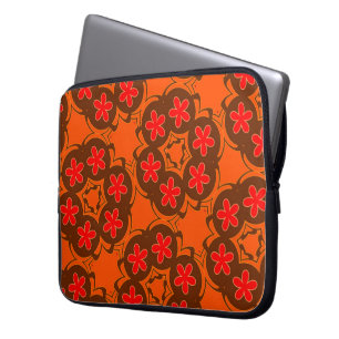 Retroorange, rot 1970 laptopschutzhülle