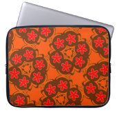 Retroorange, rot 1970 laptopschutzhülle (Vorderseite)
