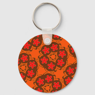 Retroorange, rot 1970 schlüsselanhänger
