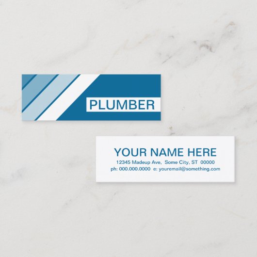 RetroPLUMBER Mini Visitenkarte (Vorne/Hinten)