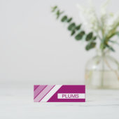 RetroPLUMS Mini Visitenkarte (Stehend Vorderseite)