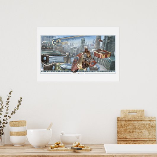 Retropolis Courier Service Poster (30x20") (Küche)