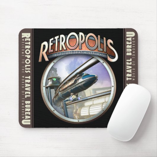 Retropolis Einschienenbahn-Mausunterlage Mousepad (Mit Mouse)