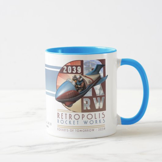 Retropolis Rocket bearbeitet Tasse (Rechts)