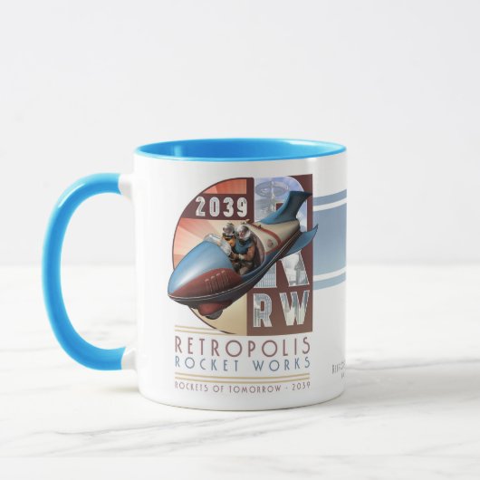 Retropolis Rocket bearbeitet Tasse (Links)