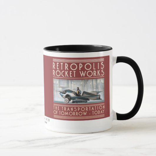 Retropolis Rocket bearbeitet Tasse (Rechts)
