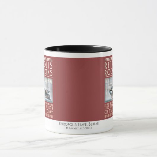 Retropolis Rocket bearbeitet Tasse (Zentrum)