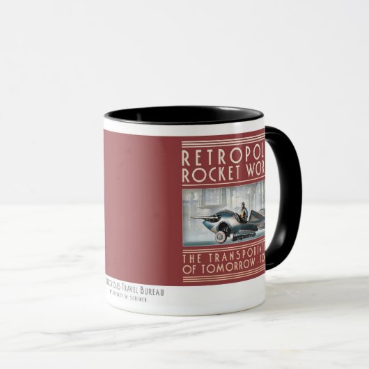Retropolis Rocket bearbeitet Tasse (VorderseiteRechts)