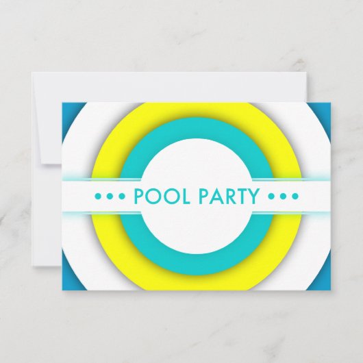 Retropool-Party Einladung (Vorderseite)