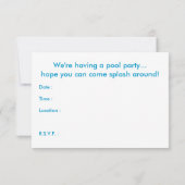 Retropool-Party Einladung (Rückseite)