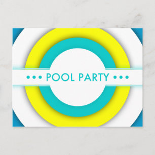 Retropool-Party Einladung