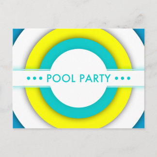 Retropool-Party Einladung
