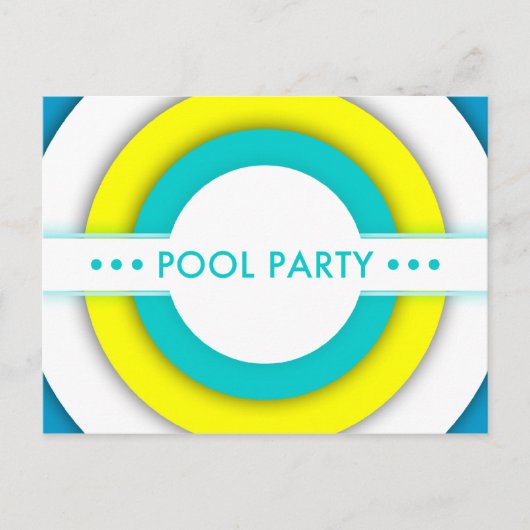 Retropool-Party Einladung (Vorderseite)