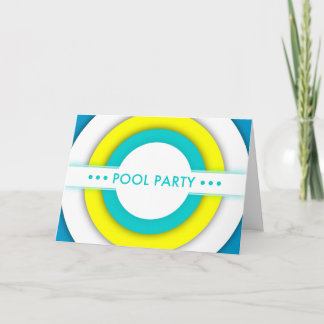 Retropool-Party Einladung