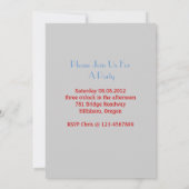 Retroposter Vintag France Paris Effiel Tower Einladung (Rückseite)