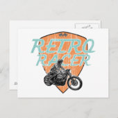 Retroracer Postkarte (Vorne/Hinten)