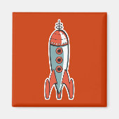 Retrorakete Magnet (Vorne)