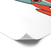 Retrorakete Poster (Ecke)