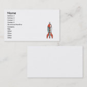 Retrorakete Visitenkarte (Vorne/Hinten)