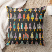 Retroraketen Graphit Kissen (Decke)