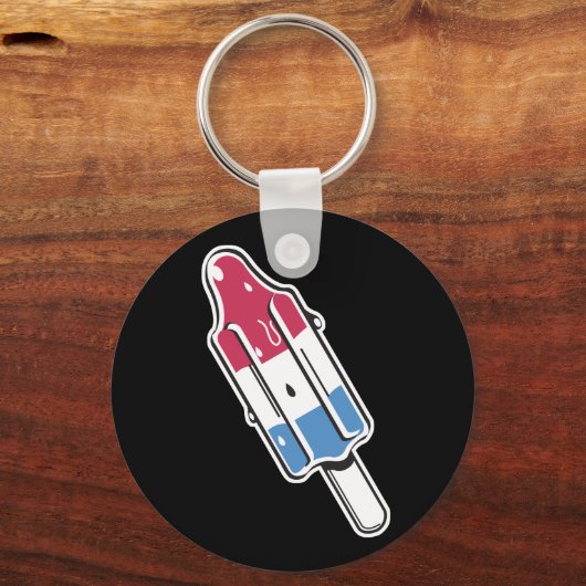 Retroraketeneis-Pop Schlüsselanhänger (Vorderseite)