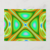 Retrorange Postkarte (Vorderseite)