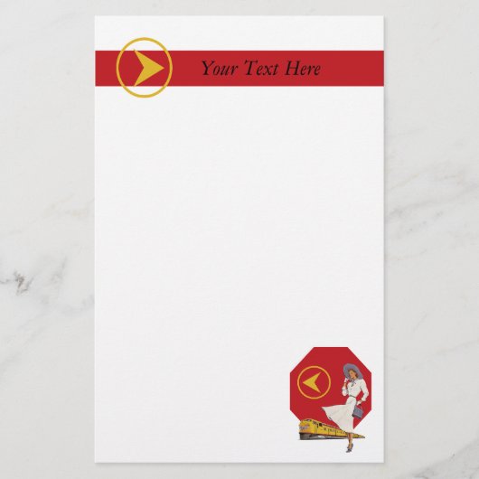 Retroreise Briefpapier (Vorderseite)