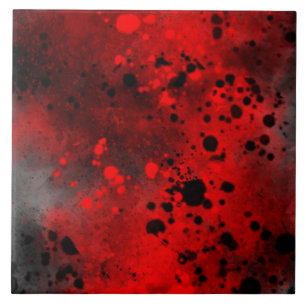 Retrorote Farbe Spritzer-Effekt Fliese