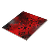 Retrorote Farbe Spritzer-Effekt Fliese (Seite)