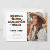 Retro's Me Birthday Girl Foto Einladung (Vorderseite)